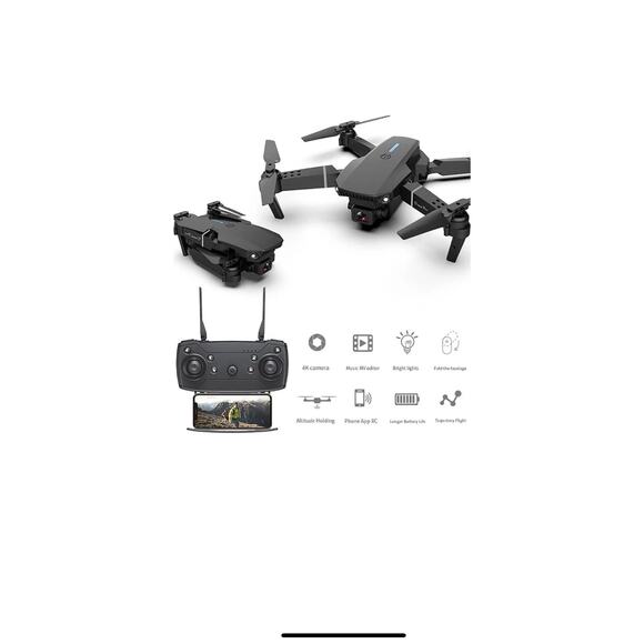 Myshle SMS Drone Foldable Drones with 4K HD Camera Avoid Obstacles LF620